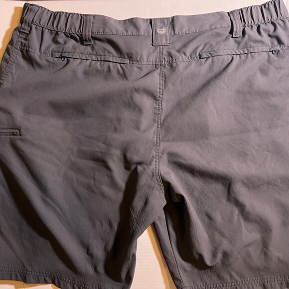 Wrangler Men 46 Gray Outdoor Cargo Shorts Hiking Elastic Waist Zip Pockets (K) - Picture 6 of 6